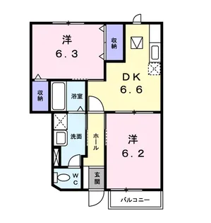 アーバンハイツⅠ【1階】の間取り