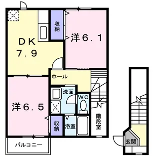 アーバンハイツⅠ【2階】の間取り