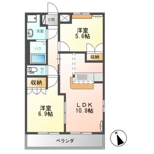 フェアリー【2階】の間取り