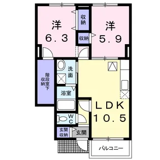ブリズⅡ【1階】の間取り