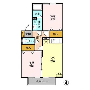 グランシャリオ【2階】の間取り