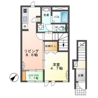 マウントリバー Ⅱ【2階】の間取り