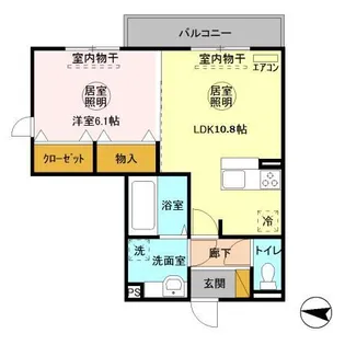 ラ・ドルチェヴィータ B【3階】の間取り