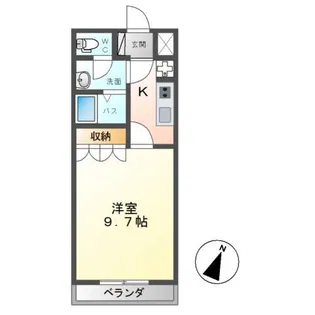 チェリー ブロッサム【2階】の間取り