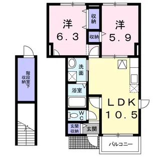 エトワール・パレⅠ【1階】の間取り