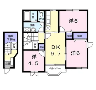 ソフィーシアB【2階】の間取り