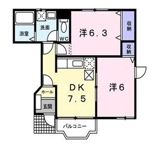 グレイスⅢ【1階】の間取り