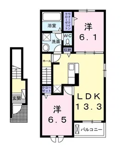 アルカンシエル【2階】の間取り