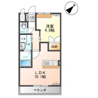 ガーデンパレス【1階】の間取り