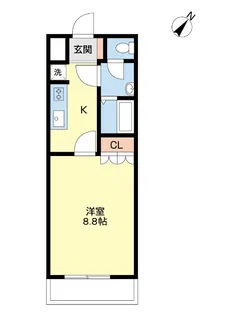 アルカディア【201号室】の間取り