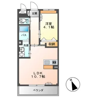 ラポール【2階】の間取り