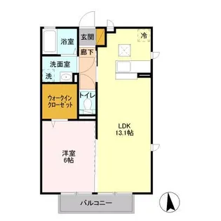 グラン・ジュテ C【1階】の間取り