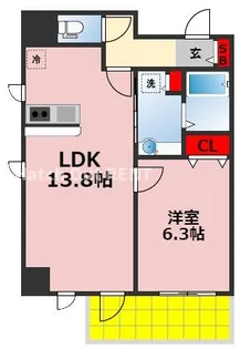 千葉ポートイースト【906号室】の間取り
