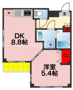 Sol Flor【4階】の間取り