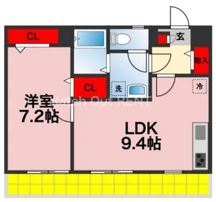 リブリ・西登戸駅前【101号室】の間取り