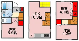 東京都江戸川区松江2丁目【一戸建】の間取り