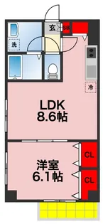 Duo 本千葉【1階】の間取り
