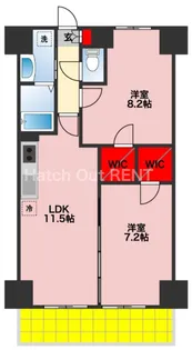 千葉ポートイースト【8階】の間取り
