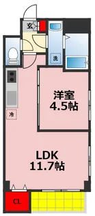 Le Clos Knamecho【302号室】の間取り