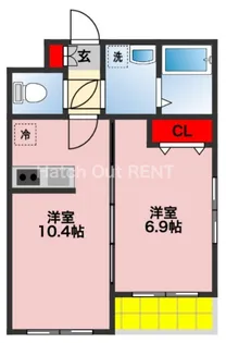 カーサメイプル千葉中央【4階】の間取り