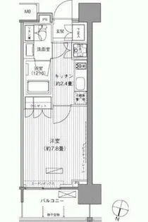ヒューリックレジデンス千葉中央【7階】の間取り