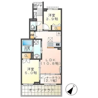 コンチェルト【1階】の間取り