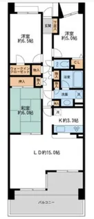 リーベスト西千葉【712号室】の間取り