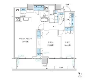 パークシティ柏の葉キャンパス ザ・ゲートタワー ウエスト【3411号室】の間取り