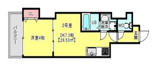グランフェリオ本町【502号室】の間取り
