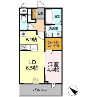 AGREVE【803号室】の間取り