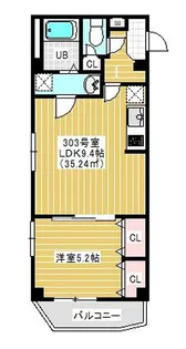 Chez Plaisant【303号室】の間取り