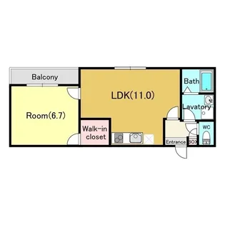 ジーメゾン千葉イースト【301号室】の間取り