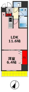 ミリアビタNo.35【2階】の間取り