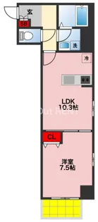 ミリアビタNo.35【7階】の間取り