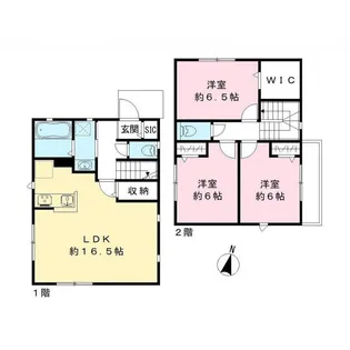 千葉県成田市土屋【一戸建】の間取り