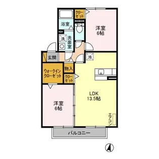 コモド A棟【2階】の間取り