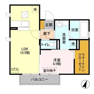 ピースランド【1階】の間取り