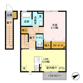 ベルフォーレ千葉寺【2階】の間取り