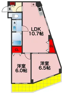 Prime Hills 千葉中央【3階】の間取り