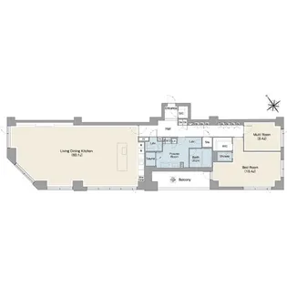 プレステージレジデンス白金台【1階】の間取り