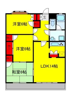 シャンベルタン我孫子【2階】の間取り