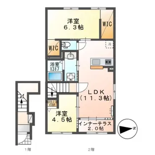Colza(コルザ)【2階】の間取り