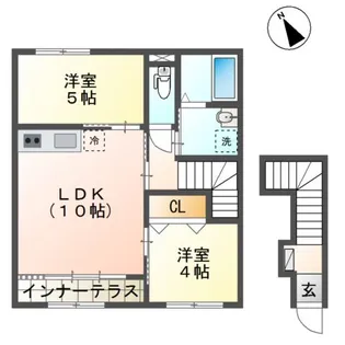 シェルル キクエイ【2階】の間取り