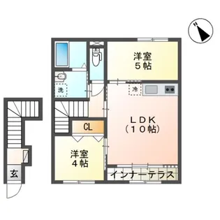 シェルル キクエイ【2階】の間取り