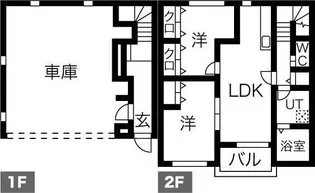 櫻Garageの間取り