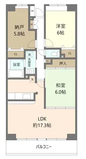 グランデージ八千代中央【303号室】の間取り