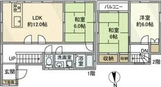 千葉県佐倉市新臼井田【一戸建】の間取り