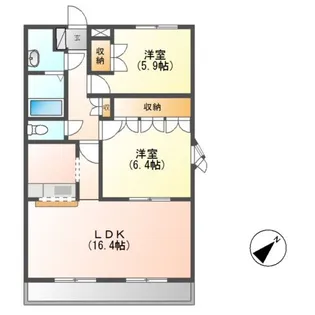 サールナート【2階】の間取り