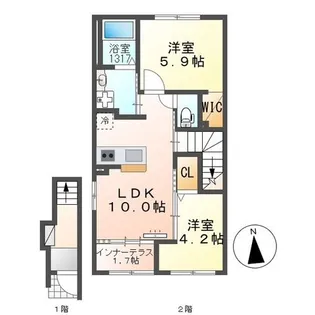 Raps(ラプス)【2階】の間取り