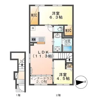 Colza(コルザ)【2階】の間取り